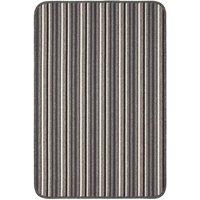 THE RUGS Washable All-Purpose Nonslip Mats Stripe Design 112 in Grey | Size: 67 cm x 180 cm