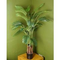 Leaf 150cm Large Artificial Areca Palm Tree in Green
