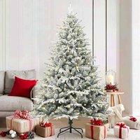 Berkfield Home Artificial Pre-lit Christmas Tree Green 180 cm PVC & PE
