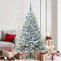 Berkfield Home Artificial Pre-lit Christmas Tree with Ball Set Green 180 cm