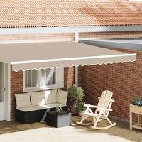 Berkfield Home Awning Valance for 4.5 m Frame Beige 4.3x0.2 m