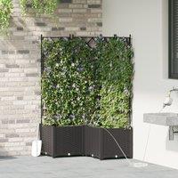 Berkfield Home Garden Planters with Water Irrigation System 3 pcs Black