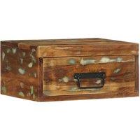 Berkfield Home Wall-mounted Bedside Cabinet Solid Wood Reclaimed