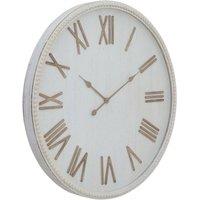 KDMD Large Rustic White Beaded Frame Wall Clock