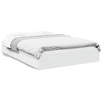 Berkfield Home Bed Frame with Drawers without Mattress White 150x200 cm King Size