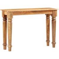 Berkfield Home Console Table 110x35x77 cm Solid Mango Wood in Brown | Size: 110 x 35 x 77 cm