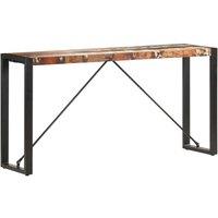 Berkfield Home Console Table 150x35x76 cm Solid Reclaimed Wood in Brown | Size: 150 x 35 x 76 cm