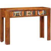 Berkfield Home Console Table 110x35x75 cm Solid Wood Acacia in Brown | Size: 110 x 35 x 75 cm