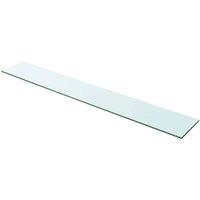 Berkfield Home Shelves 2 pcs Panel Glass Clear 100x15 cm