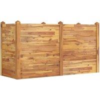 Berkfield Home Garden Raised Bed 160x60x84 cm Solid Wood Acacia in Brown | Size: 160 x 60 x 84 cm