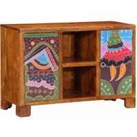 Berkfield Home Sideboard Multicolour 90x35x60 Solid Wood Acacia