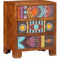 Berkfield Home Sideboard Multicolour 50x35x60 Solid Wood Acacia