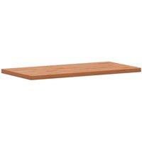 Berkfield Home Table Top 80x40x2.5 cm Rectangular Solid Wood Beech in Natural