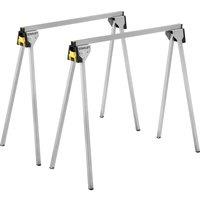 Stanley Essential Metal Saw Horse Pack of 2 in Silver