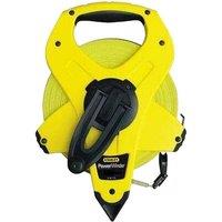 Stanley Powerwinder Long Tape Measure in Yellow