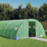 Berkfield Home Greenhouse with Steel Frame Green 32 m 8x4x2 m