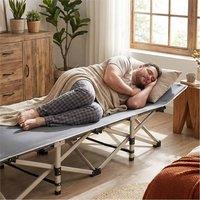 Nordara Active Folding Camping Bed Lightweight Portable in Grey