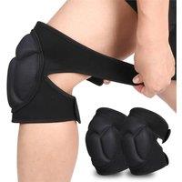 Nordara One Pair Professional Knee Pads Construction Comfort Leg Protectors in Black