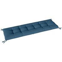 FORGEVIO Sun Lounger Cushion, Foam Patio Chair Cushion with Ties Blue