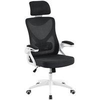 Kelvenix High Back Mesh Office Chair White/Black in Black | Size: 0.6m2