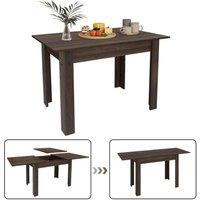 VOGREX Brown Extendable Wooden Dining Table 4-6 Seater Space Saving