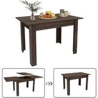 VOGREX 110-150cm Wooden Extendable Dining Table Modern 8 Seater in Brown