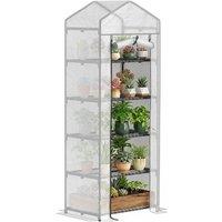 Kelvenix 5 Tier Mini Greenhouse Grow House in Grey | Size: 0.6m2