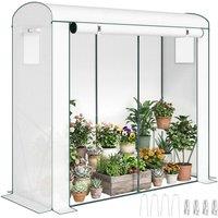 Kelvenix Portable Indoor Outdoor Green House with PE Cover in White | Size: 0.6m2