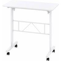 Levede Height Adjustable Standing Desk Office Workstation for PC Laptop in White