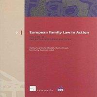 TBD European Family Law in Action. Volume III - Parental