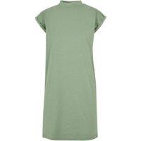 Build Your Brand Women's Extended Shoulder Dress in Green | Size: 3XL