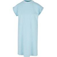 Build Your Brand Women's Extended Shoulder Dress in Blue | Size: 2XL