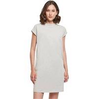 Build Your Brand Women's Extended Shoulder Dress in Grey | Size: XS