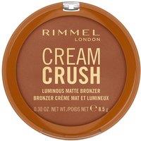 Rimmel London Women's Cream Crush Luminous Matte Bronzer 8.5 g in Cappuccino Deep | Size: 8.5G