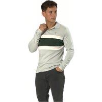TopLook London Men's Multicolored Stripe Polo Shirt Cotton Long Sleeve Top in Baby Blue | Size: 3XL