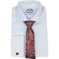XPOSED Men's Floral Paisley Neck Tie in Maroon