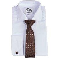 XPOSED Men's Polka Dot Neck Tie in Brown
