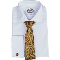 XPOSED Men's Floral Paisley Neck Tie in Gold