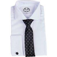 XPOSED Men's Polka Dot Neck Tie in Black