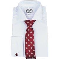 XPOSED Men's Mini Floral Neck Tie in Maroon