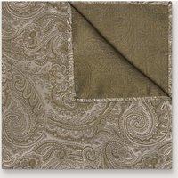 Antique Rogue Men's Paisley Pocket Square in Green