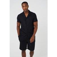 Brave Soul Men's Woven Shorts in Black | Size: 2XL