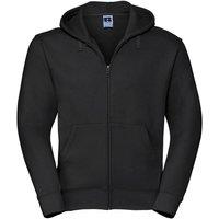 Russell Men's Authentic Full Zip Hooded Sweatshirt Hoodie in Black | Size: 4XL