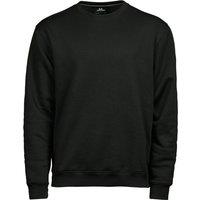 TEE JAYS Men's Heavyweight Sweatshirt in Black | Size: Medium
