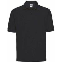 JERZEES Men's Russell Classic Short Sleeve Polycotton Polo Shirt in Black | Size: 3XL