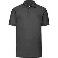 JERZEES Men's Ultimate Cotton Short Sleeve Polo Shirt in Black | Size: 4XL