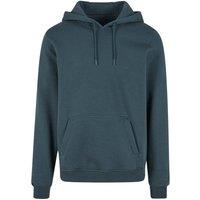 Build Your Brand Men's Cotton Ultra Heavyweight Hoodie in Green | Size: Large