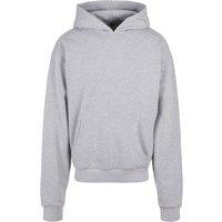 Build Your Brand Men's Cotton Ultra Heavyweight Hoodie in Grey | Size: XS