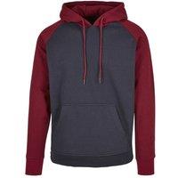 Build Your Brand Men's Basic Raglan Hoodie in Navy | Size: 5XL