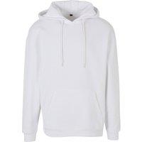 Build Your Brand Men's Basic Oversized Hoodie in White | Size: 4XL